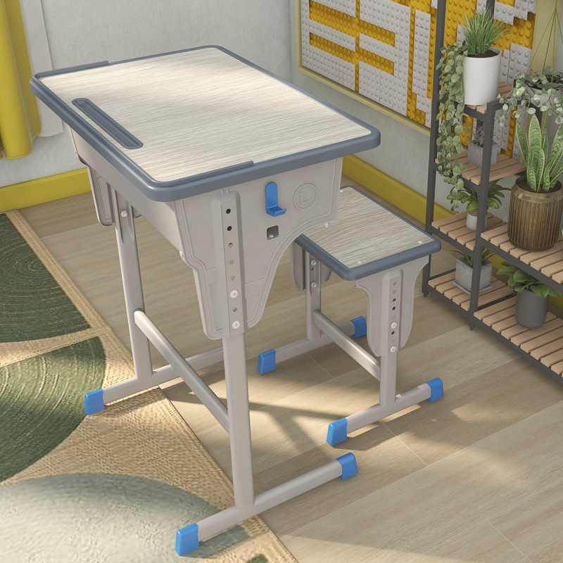 Picture of Primary and Secondary School Students Desks and Chairs School Training Tutoring Class Tutoring Lift Children's Desks Learning Desks and Chairs Writing Set