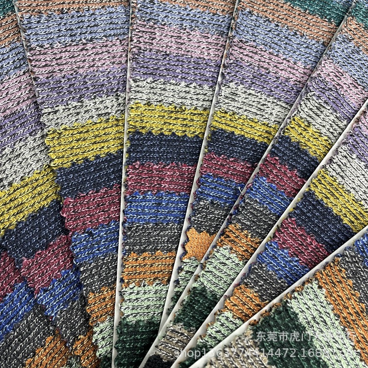 Spot supply of spring and autumn new knitted coarse needle Yarn fabric 250 grams of coarse needle double color Yang from coarse needle wool fabric