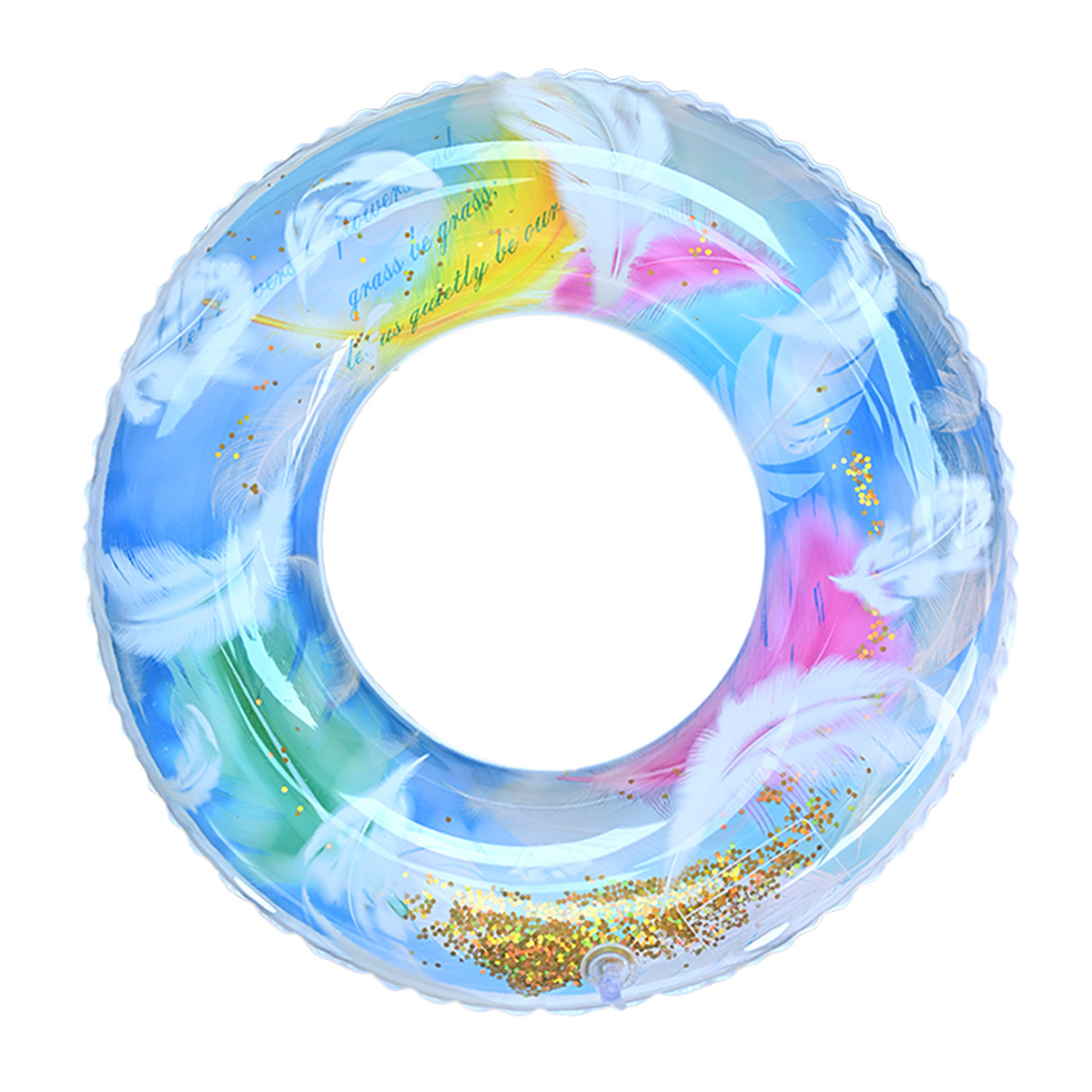 Picture of Factory wholesale thickened children's striped adult swimming ring inflatable underarm ring net red floating ring double airbag swimming ring