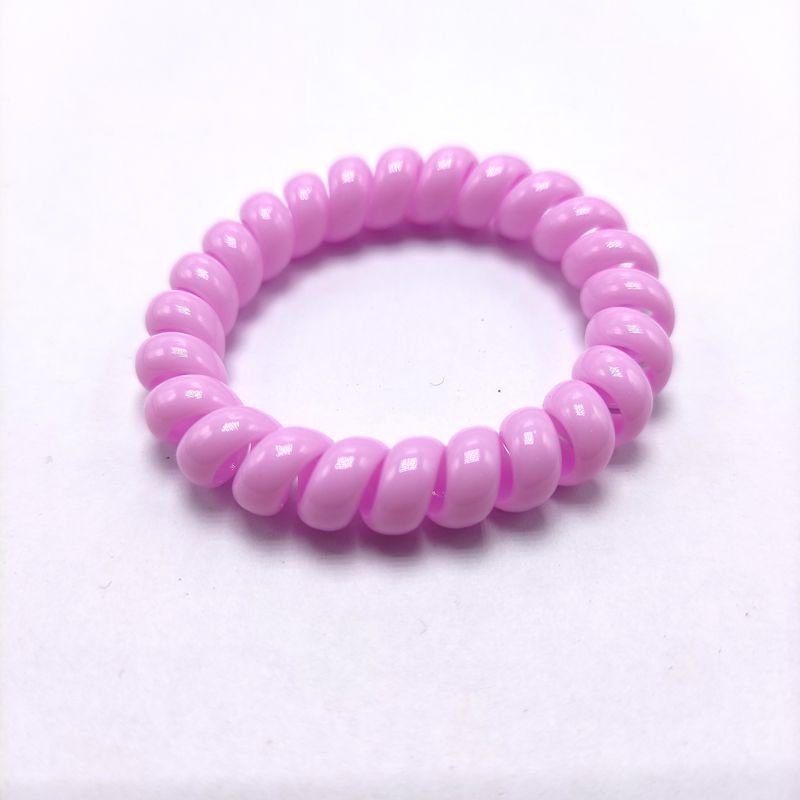 Picture of Candy Color Bold Bracelet Telephone Line Hair Ring Extra Large Rubber Band South Korea Headwear Hair Accessories Headband Spring Ring