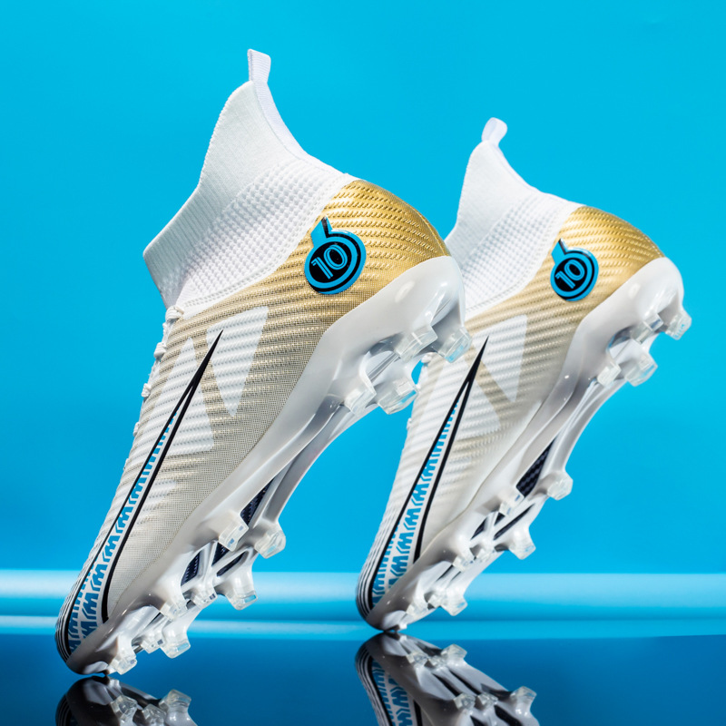 Picture of Football shoes men's high-top AG long nail TF broken nail sports competition training shoes non-slip Youth student football shoes