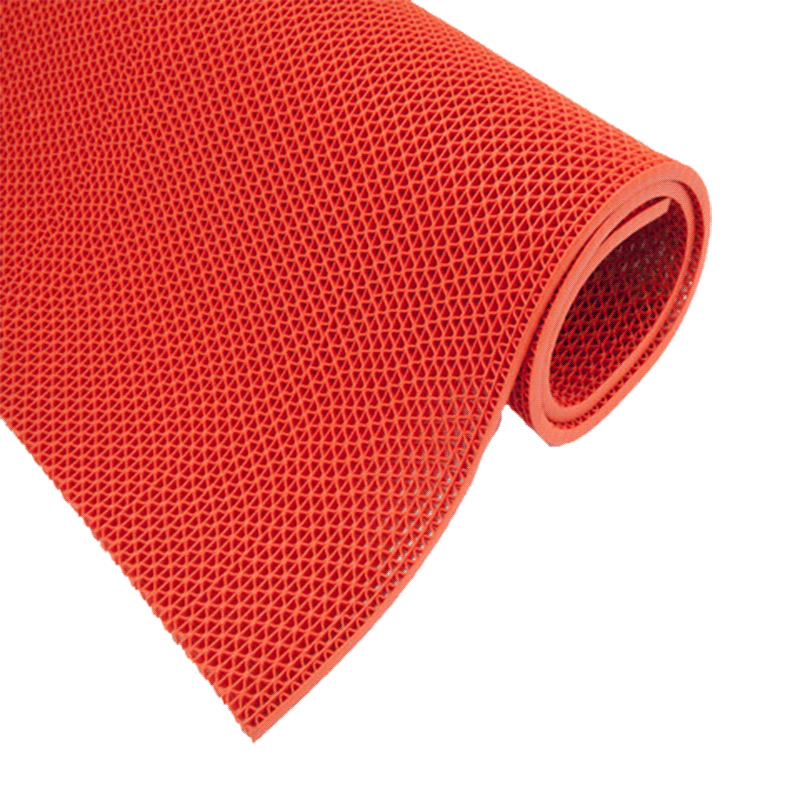 Picture of Hollow Mesh Bathroom Carpet Kitchen Toilet Anti-Slip Mat Pvc Plastic Mesh Leaking Rubber Floor Mat S Floor Mat