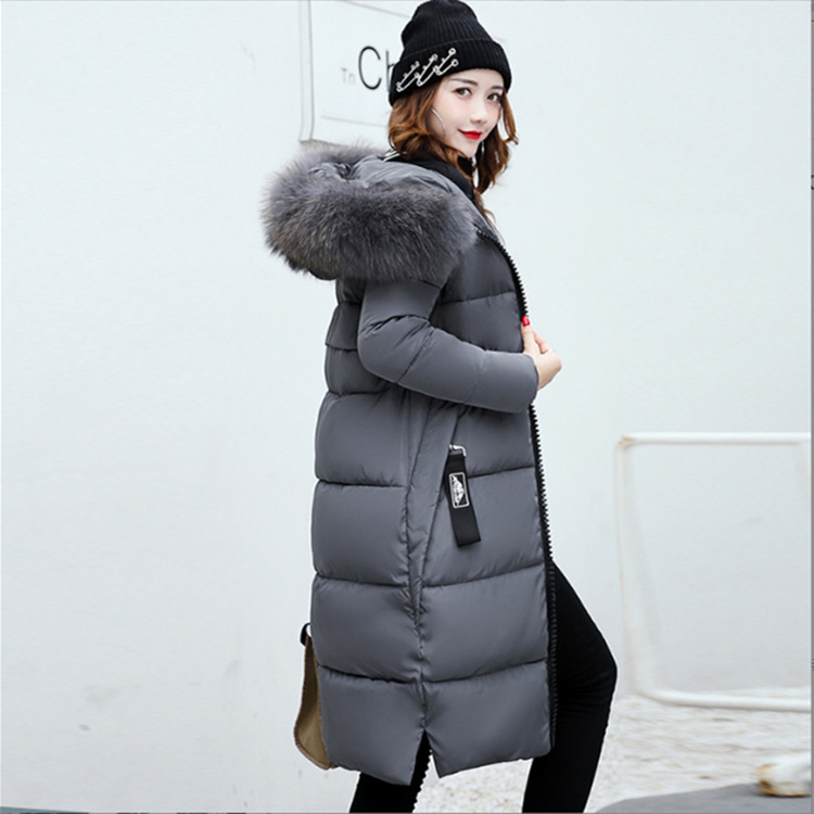Picture of 2025 New Autumn and Winter Korean Style Slim Cotton Coat for Women Mid-Length Fashionable Large Fur Collar Thickeneded down Cotton Coat for Women
