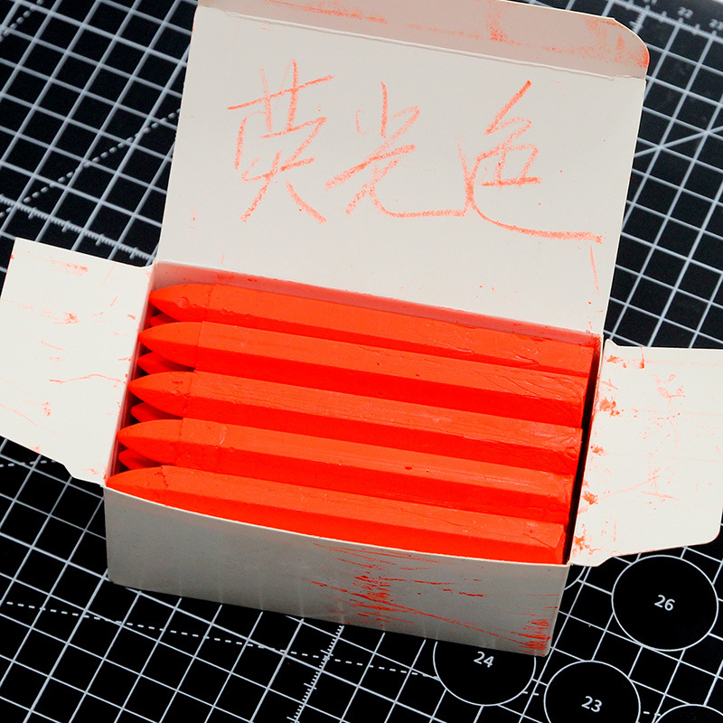 Marking Crayon Fluorescent Marking Pen Sensor Wood Marking Pen Large Mark Pen Red Crayon