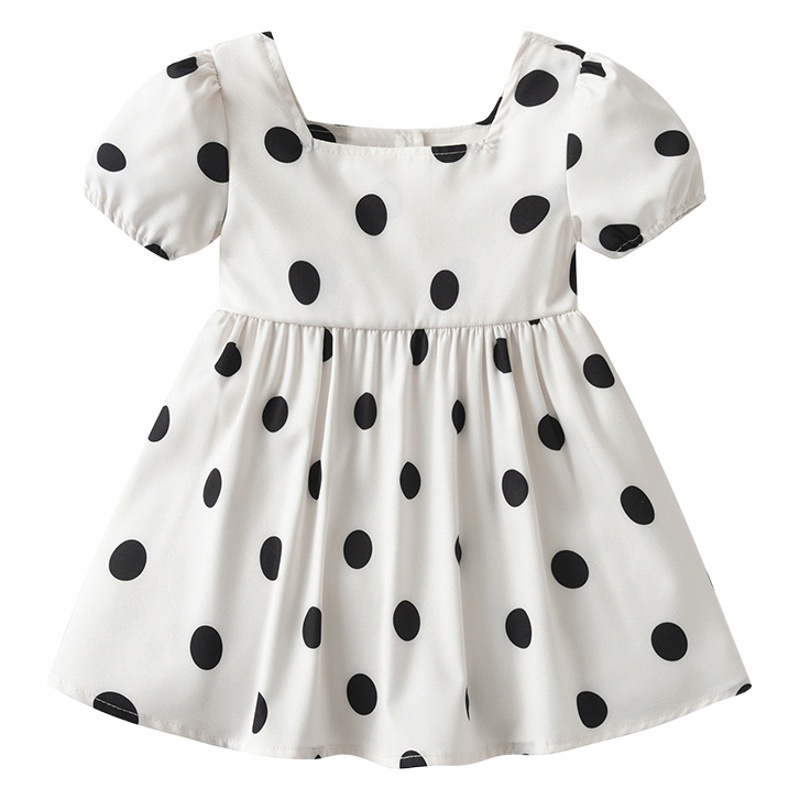 New Girls dress Summer Ins Dot Western Style Baby Skirt Sweet One Year Old and One Hundred Days Baby Princess Skirt