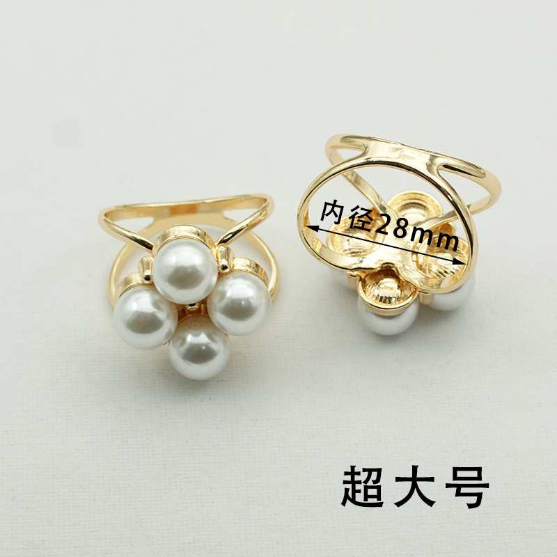 Picture of South Korea multi-functional scarf buckle high-grade Pearl fashion new Camellia windbreaker belt buckle high-end jewelry wholesale