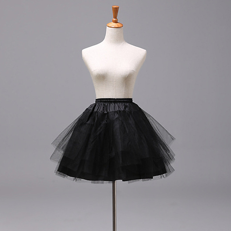 Picture of Bridal skirt lolita skirt boneless hard Net violence gauze wedding dress tutu skirt lining adult lolita skirt