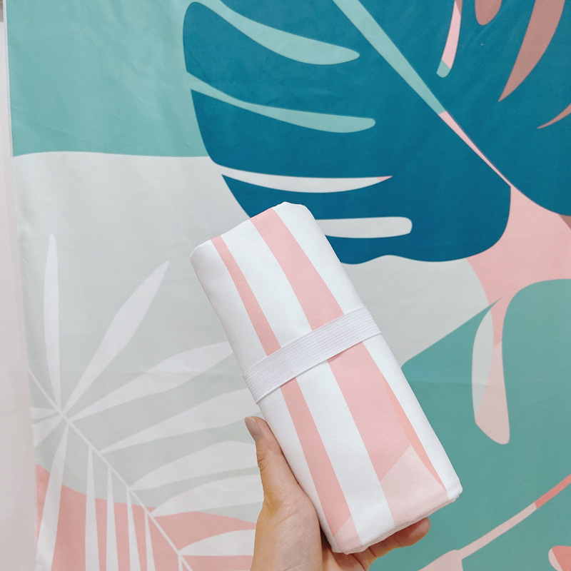 Picture of New Cross-Border Amazon European and American Double-Sided Velvet Quick-Drying Bath Towel Customizable Printed Towel Beach Swimming Beach Towel