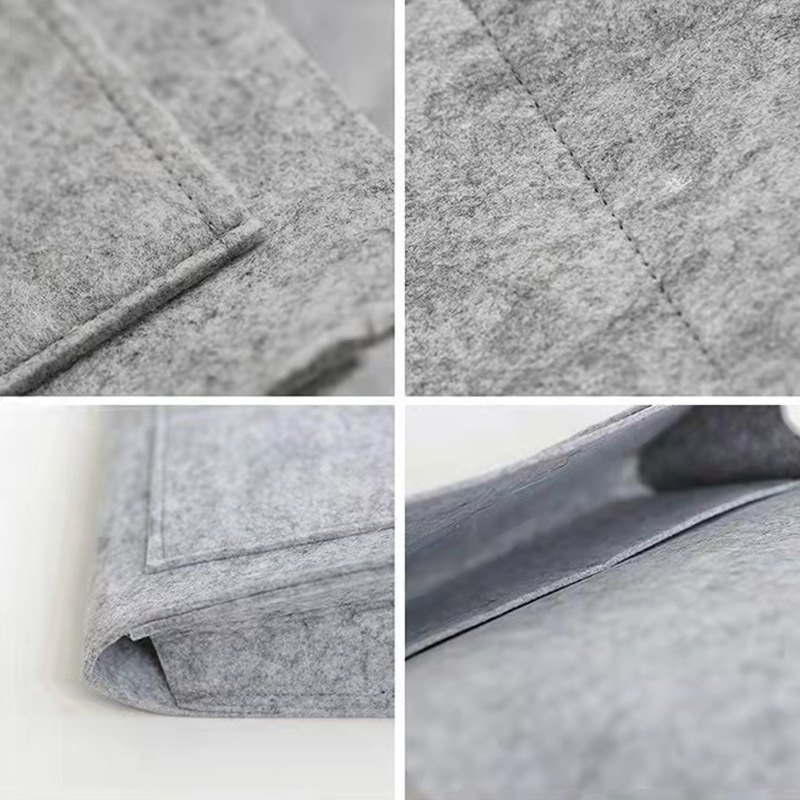Picture of Felt Bedside Storage Bag Living Room Sofa Side Felt Bag Home Book Storage Bag Dormitory Bedside Storage Hanging Bag