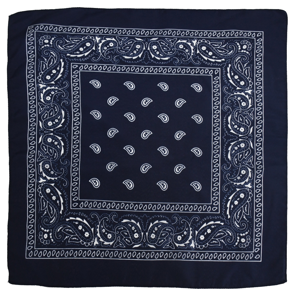 Picture of Factory direct supply in stock polyester square paisley scarf wholesale hip hop hip hop riding cashew flower scarf