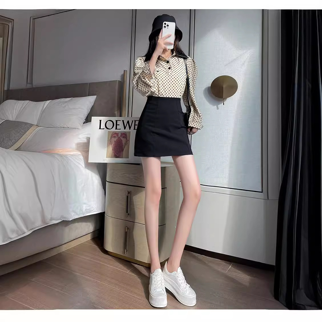Black Niche Pack Hip Skirt Sense Base New 2023 Slim High Waist Summer Design Women's Summer Middle East