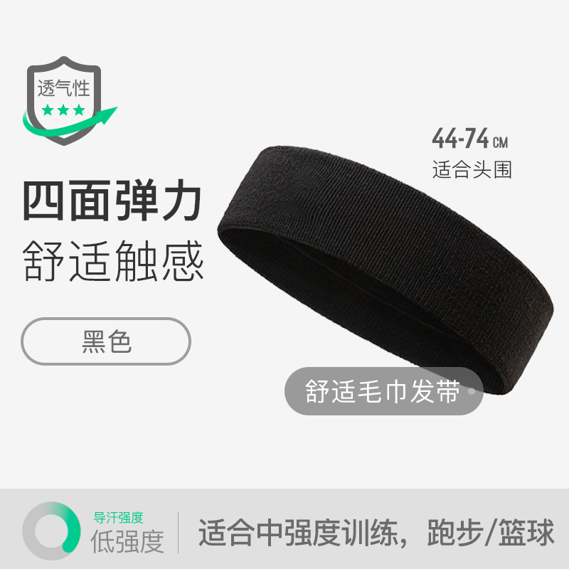 Picture of New Sports Headband for Men and Women Outdoor Running Basketball Fitness Yoga Sweat-Wicking Breathable High-Elastic Hairband Anti-Sweat Band