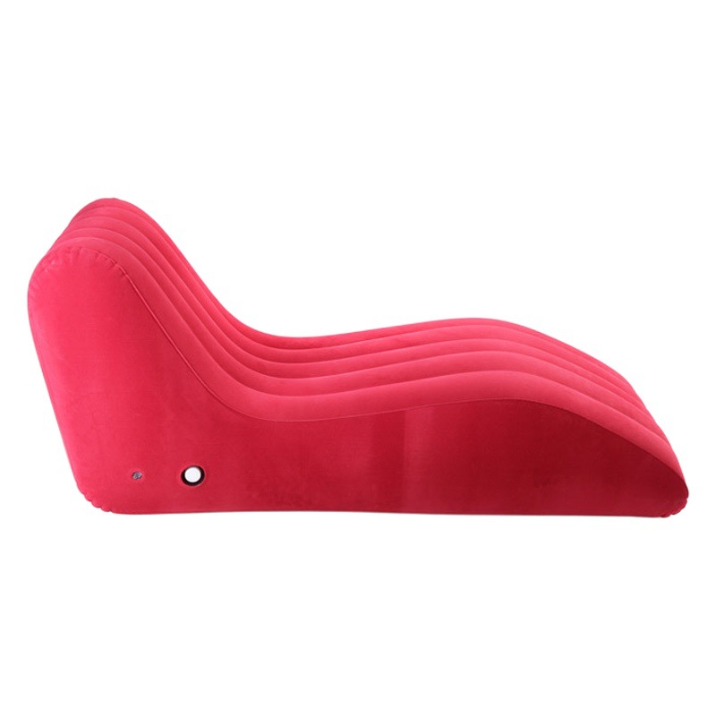 Yingtai Lazy Inflatable Sofa Simple Home Chair S-Shaped Flocking S-Shaped Inflatable Recliner Inflatable Chair