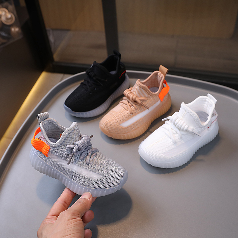Children's Coconut Shoes 2025 Spring and Autumn Boys' Breathable Fly Mesh Shoes Girls' College Style Soft Soled Campus Sports Shoes