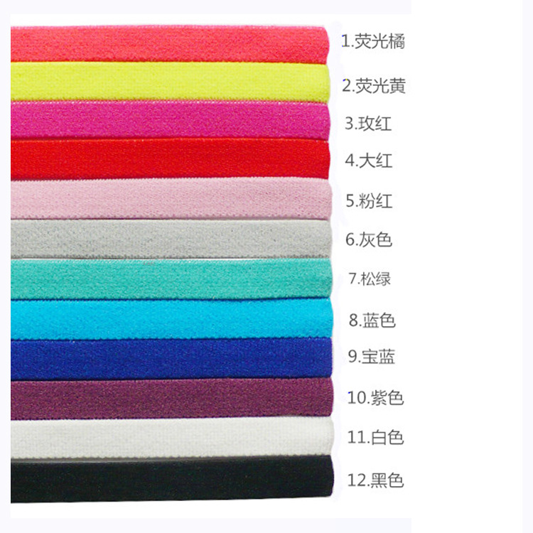 Picture of European and American Popular Elastic Rope Candy Color Sports Yoga Hairband Headband Running Headband Football Non-Slip Hair Accessories