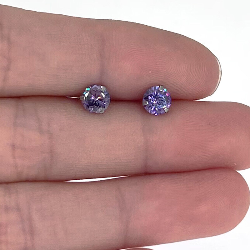 Picture of Puncture product lip nail zircon head 2-5mm 0.9-1.0mm internal thread