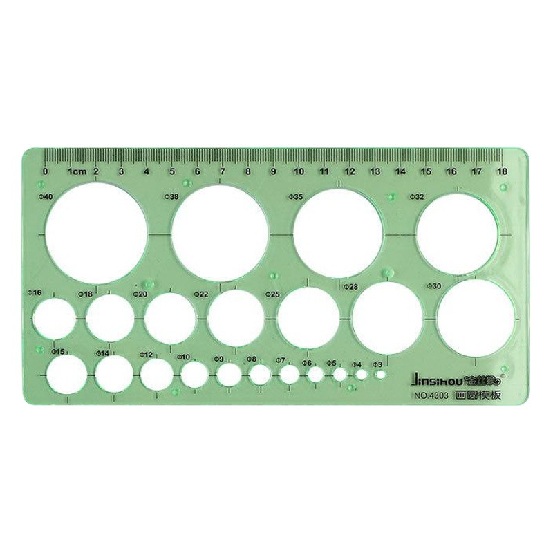 Golden monkey 4303 multi-functional design round drawing template ruler student stationery circle drawing tool ruler