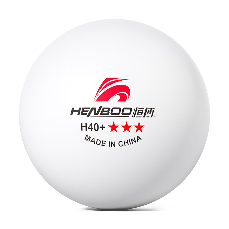Picture of Hengbo Genuine Abs Professional Table Tennis Three-Star 3-Star Training and Competition Ball H40+ New Material Durable