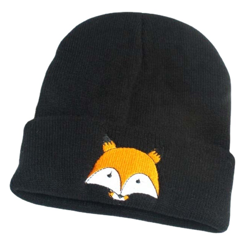 European and American New Autumn and Winter Children's Wool Hat Cartoon Girls Knitted Cap Baby Curling Ear Protection Warm Cap