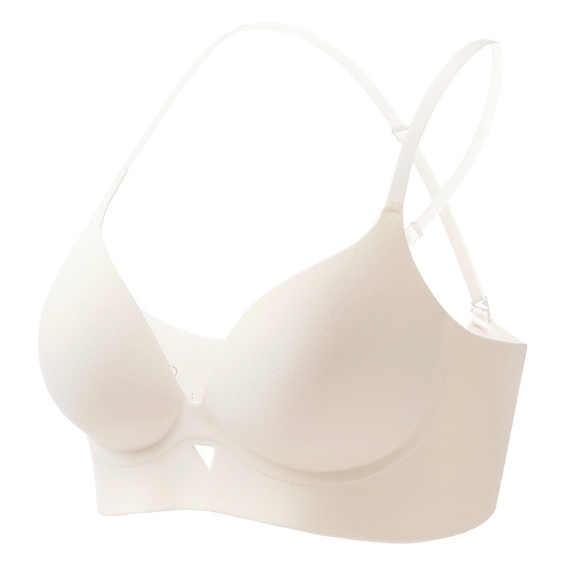 U-Shaped Backless Bra for Women with Small Busts, Seamless Push-Up Bra, Integrated Invisible Bandeau, Lightweight and Seamless