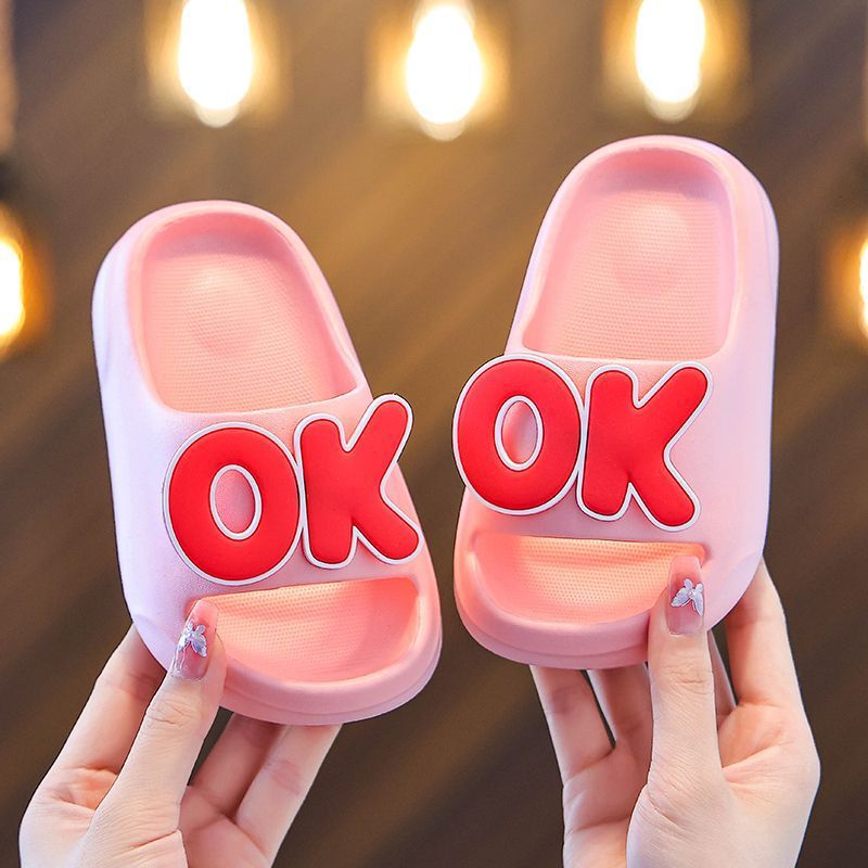 Eva Kidsren's Slippers for Girls, Baby Girls, New Summer Cartoon Indoor Bathing Boys, Non-Slip Home Appearance