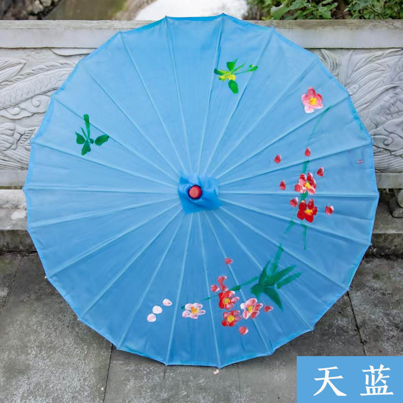 Picture of Classical Craft Umbrella Silk Cloth Outdoor Ceiling Decorative Oil Paper Umbrella Catwalk Dance Props COS Chinese Style Cheongsam Umbrella