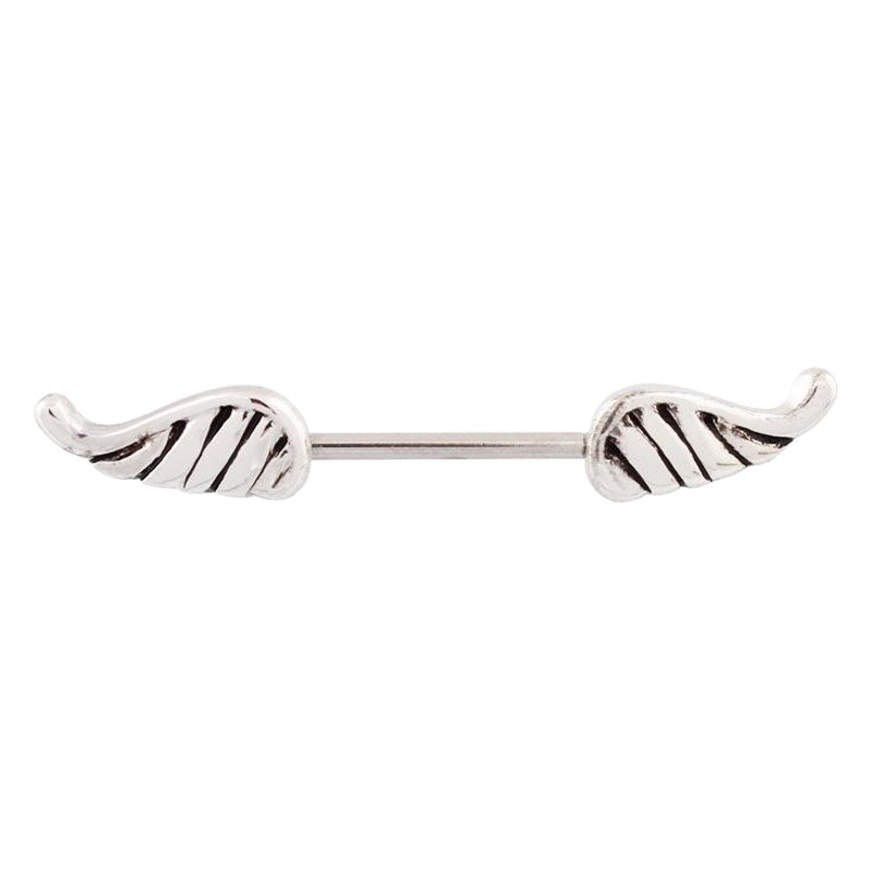 Nipple Ring Wings 316L Stainless Steel Rod Body Piercing Sexy Nightclub Nipple Ring Jewelry Retail Wholesale