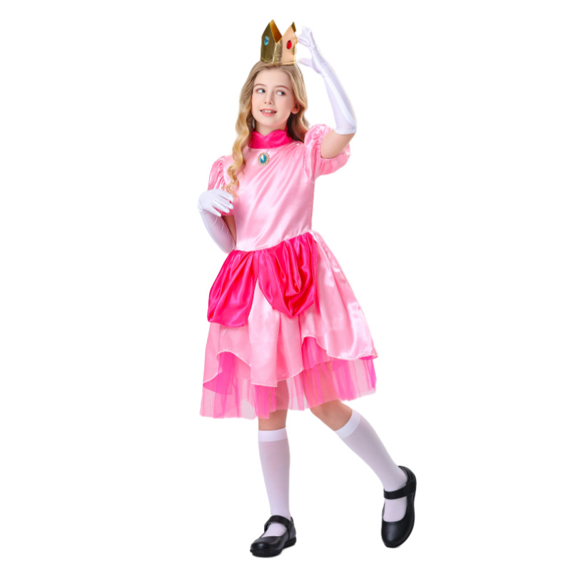 Picture of 2024 New Anime Cosplay Pink Barbie Kids Princess Costume Party COS Play Costume