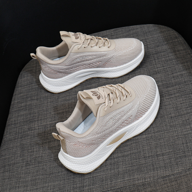 Picture of Autumn women's shoes wholesale student running sneakers women's platform casual shoes Korean version ins trendy breathable flying weave women's shoes