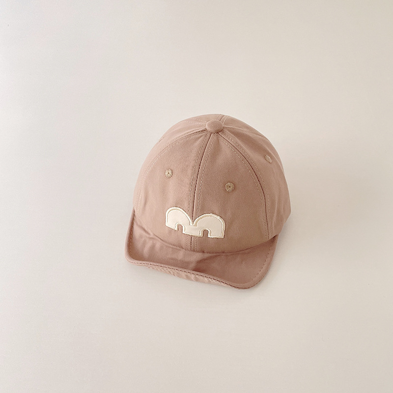 Picture of Baby Hat Spring and Autumn Cotton Big M Cap Children's Cute Super Cute Baseball Cap Baby Warm Soft Brim Cap