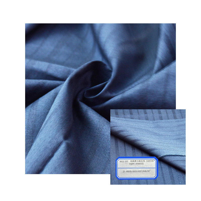 40 cotton stretch jacquard fabric shirt fabric high quality pants stretch cloth