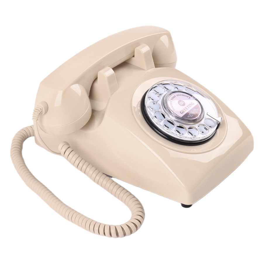 Fixed Landline Telephone Hotel Incoming Calls Wedding Home Telephone Antique Wholesale Manufacturer Recording Telephone Rotary Dial