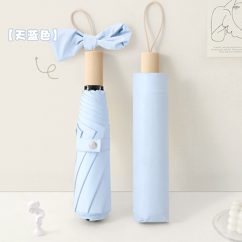 Picture of Large wholesale 16 bone automatic long handle umbrella sunshade sunscreen straight rod umbrella men's and women's dual-use umbrella customized advertising