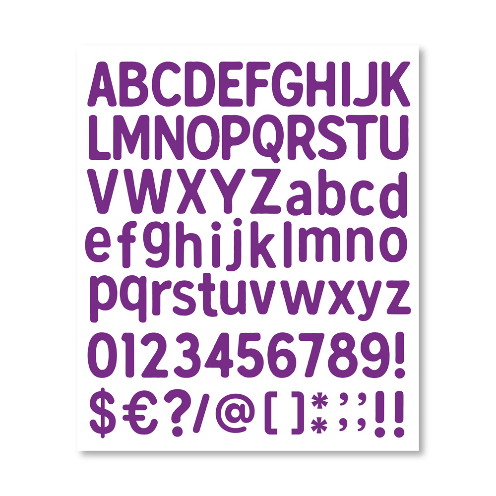 Picture of Amazon TK cross-border diy letters and numbers stickers colorful combination stickers water cup stickers creative index hand account stickers