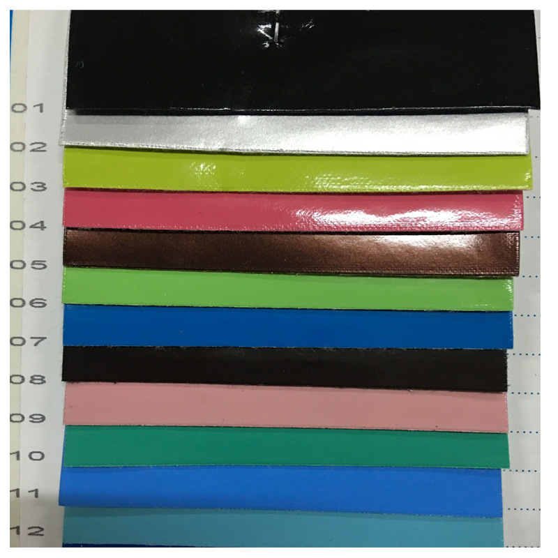 No crease TPU rainbow bright mirror PU leather fabric bright soft bag furniture decoration patent leather PVC synthetic leather