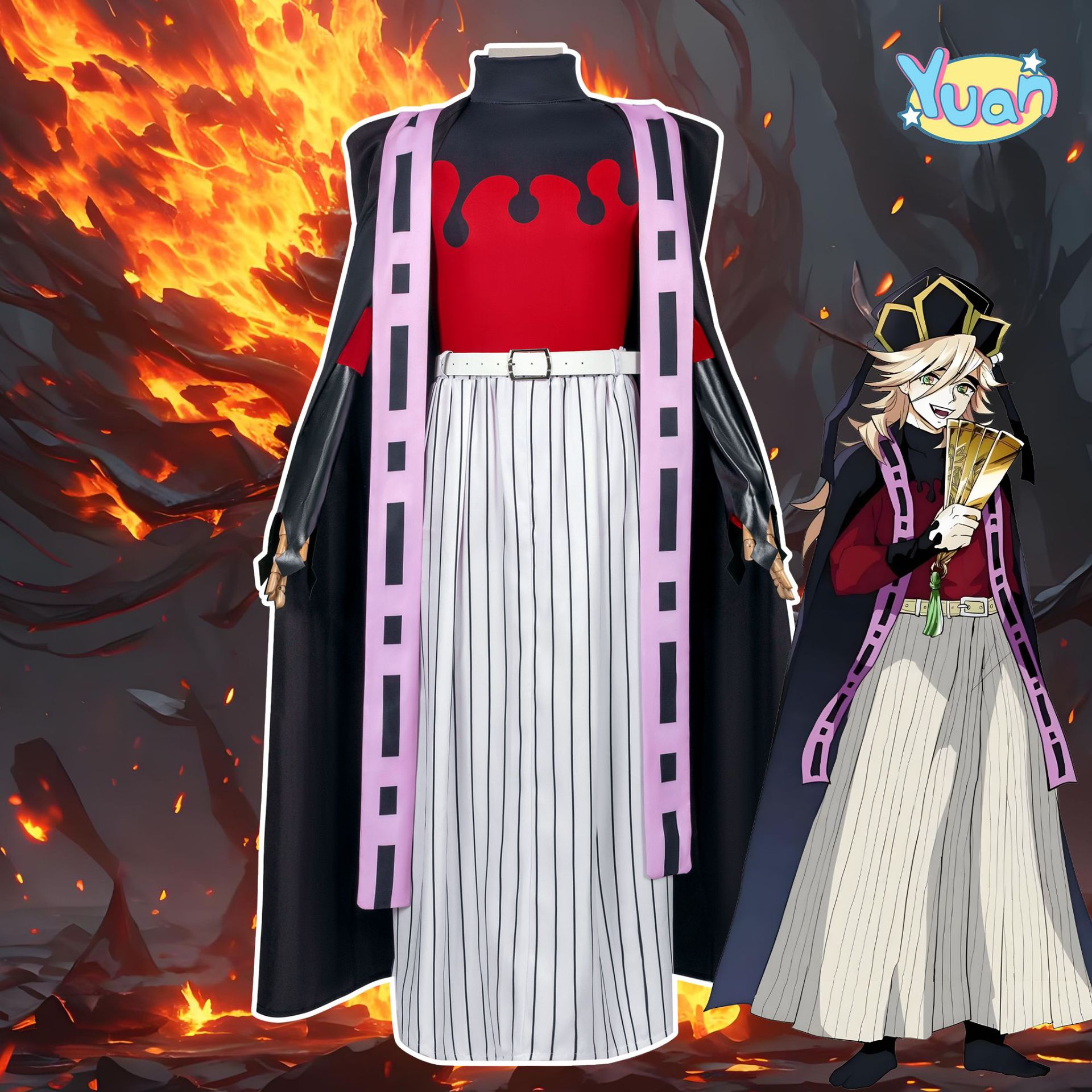 Picture of Demon Slayer: Kimetsu No Yaiba Cos Costume Douma Douma Two-Dimensional Animation Cosplay Costume Female Halloween