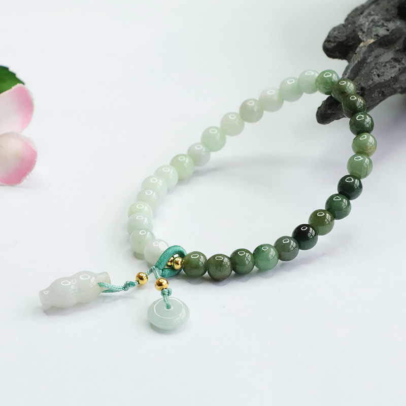 Jianyu natural A jade bracelet Jade gradient safe buckle bracelet jewelry factory FC2120801
