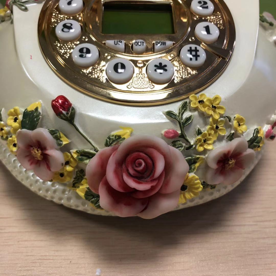 Picture of European-style retro pastoral style antique telephone office home telephone landline creative telephone cross-border exclusive