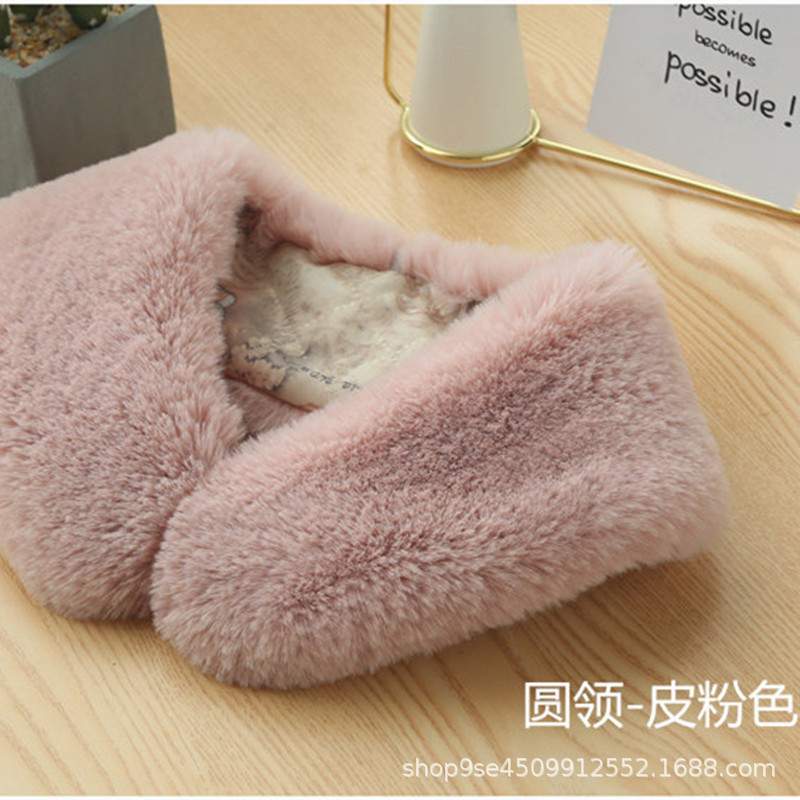 Picture of Amazon cross-border autumn and winter imitation rex rabbit fur collar scarf fur collar warm fur artificial fur scarf neck protection