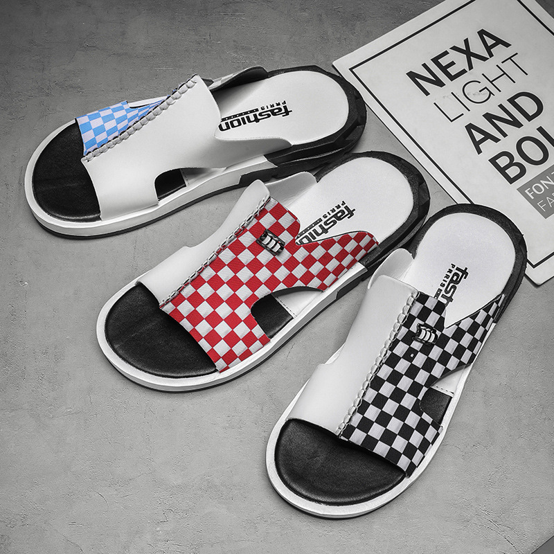 Yuanyang Slippers Men's Summer Fashion Outer Wear New Korean Style Trendyy Stylish Large Size Beach Sandals and Slippers Non-Slip Slippers