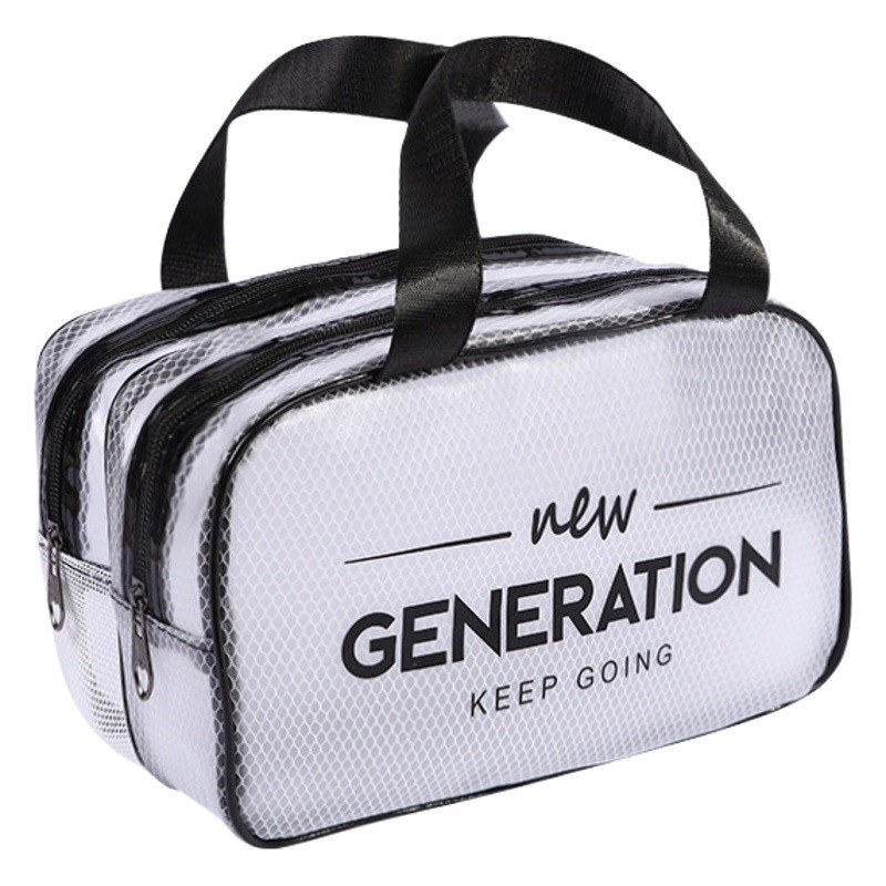 Wash Bag Dry and Wet Separation Advanced Sense Portable Large Capacity Cosmetic Beach Swimming Fitness Wash Storage Bag