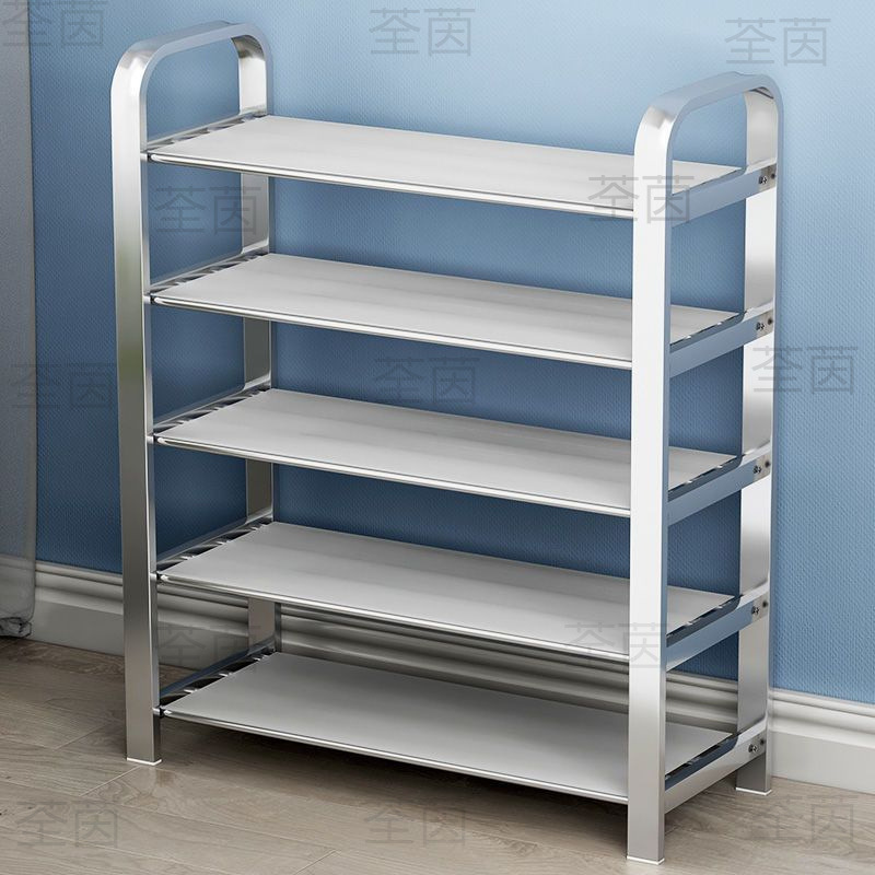 Stainless steel shoe rack thickened and thickened dustproof dormitory home economical Internet celebrity dormitory storage multi-layer manufacturer