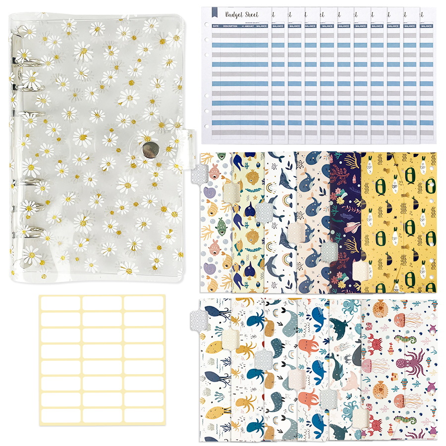 Picture of Cross-border budget envelope suit creative ocean pattern bookkeeping expenditure cash western pp envelope card wholesale.