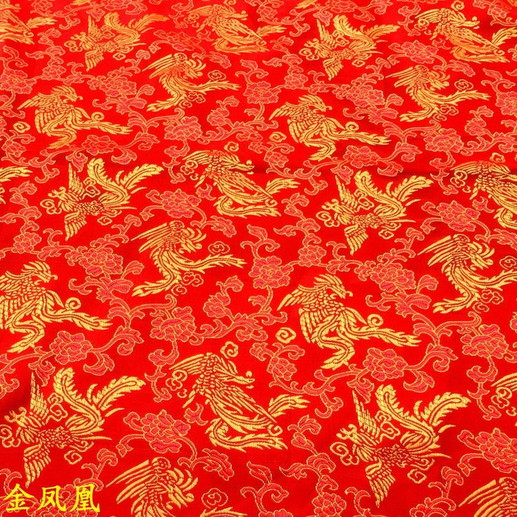 Picture of 150cm Wide Packaging Box Gift Box Multicolor Chinese Dragon Pattern Jacquard Cloth Ancient Dress Small Dragon Brocade