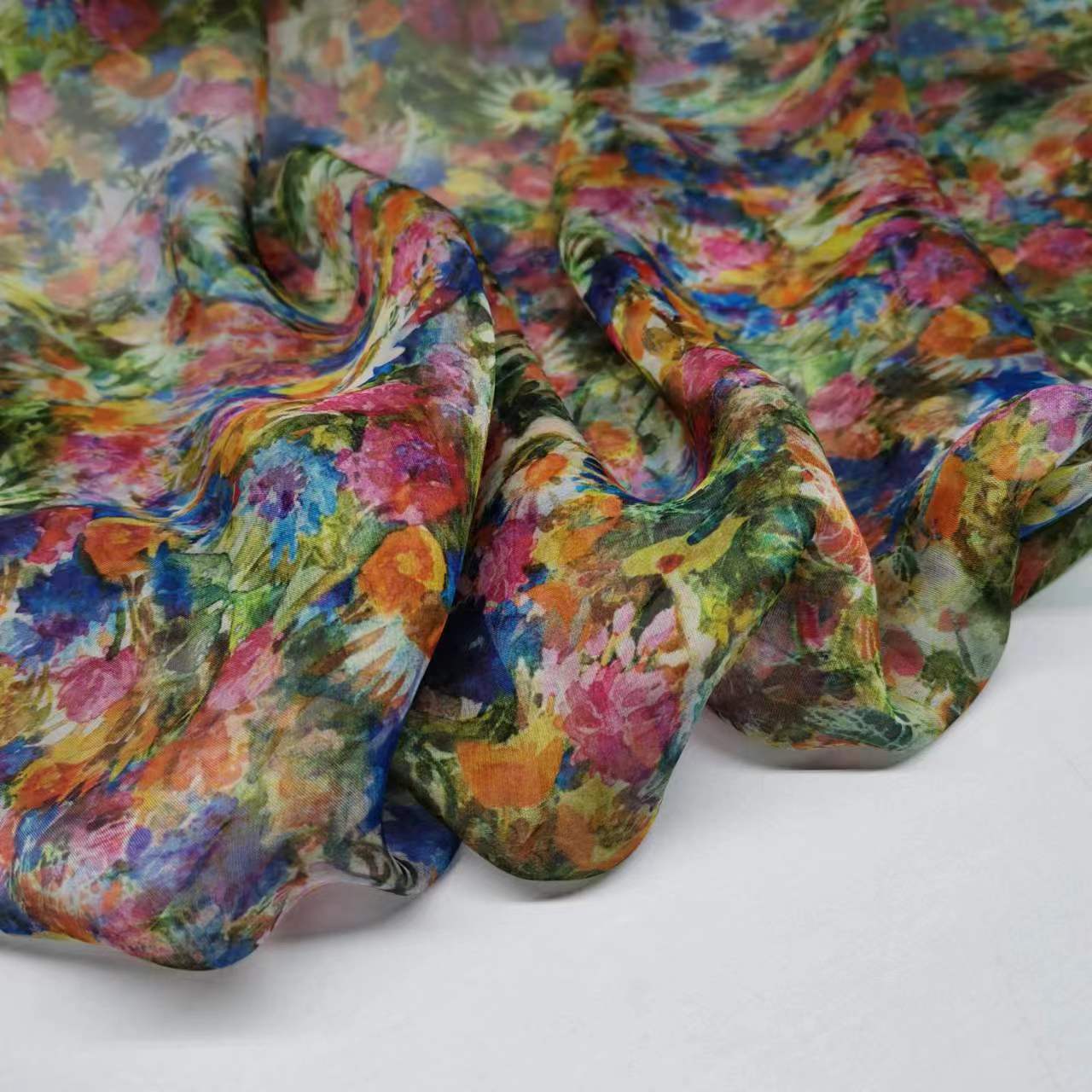 100 silk chiffon scarf dress lace fabric DIY designer sewing material