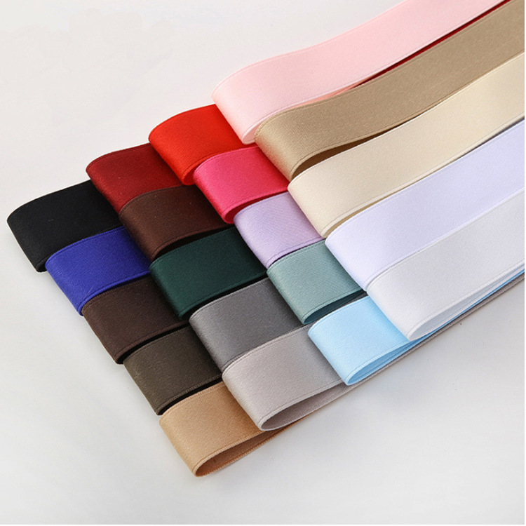 South Korea polyester cotton ribbon bow hair accessories ribbon gift decoration bouquet packaging diy material double-sided polyester cotton ribbon