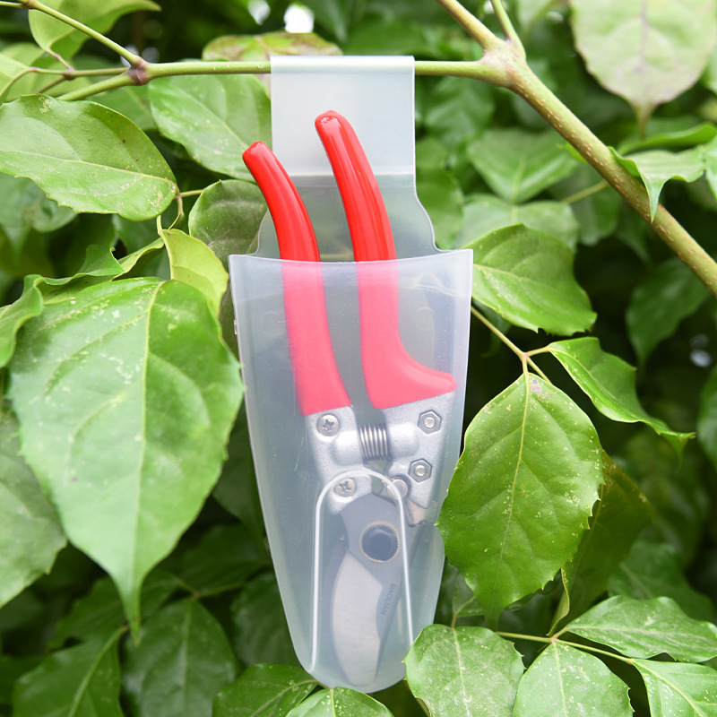 Garden Gardening Scissors Waist Box Jungle Pruning Shears Waist Box Flower Branch Shears Fruit Picking Shears Portable Transparent Scissors Waist Box