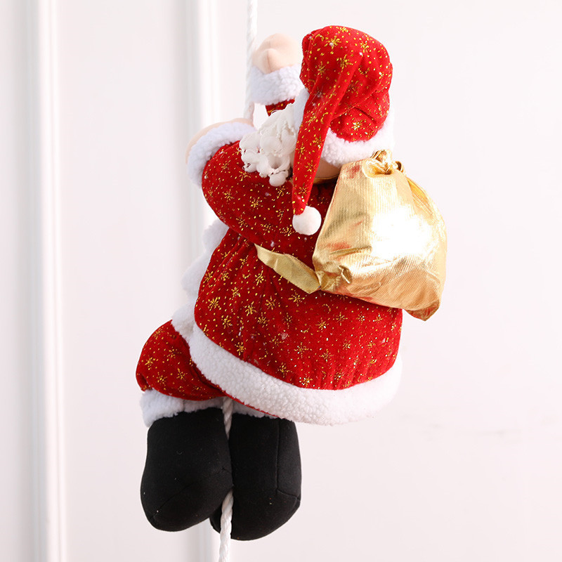 Picture of Christmas Climbing Rope Old Man Scene Decoration Climbing Rope Santa Claus Christmas Ornaments Christmas Decoration Santa Claus