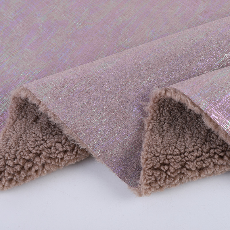 Picture of Local factory sells fur and wool integrated composite fabric lamb fleece autumn and winter coat children's clothing fashion fabric