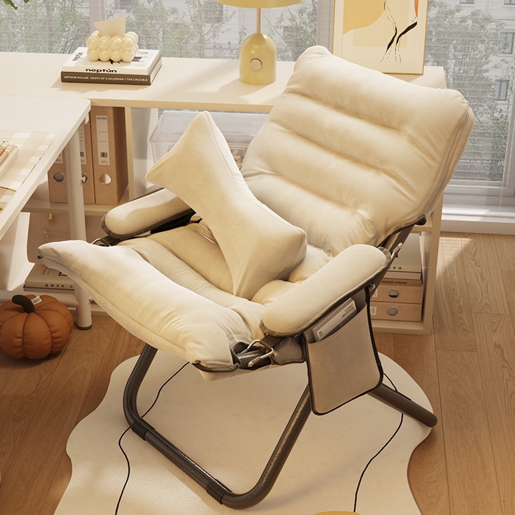Lazy Sofa Backrest Lounge Chair Student Dormitory Computer Chair Home Bedroom Small Sofa Balcony Leisure Folding Chair
